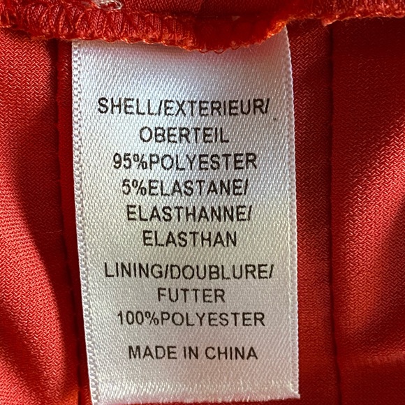 Adrianna Papell Coral Color fitted dress size 4 - Picture 6 of 7